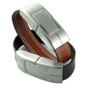 Leather Wristband V2 - Promotional USB Flash Drive
