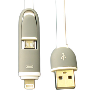 Lightning 2-in-1 USB Retractable V2 - Promotional USB Flash Drive
