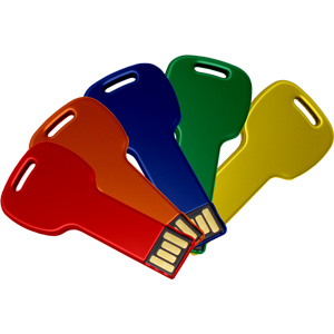 Round Color Key V3 - Promotional USB Flash Drive
