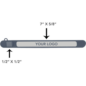 Slap Wristband Logo Position